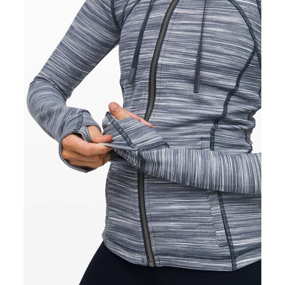 Lululemon Hooded Define Jacket Nulu Mini Space Dye Herringbone Heathered - 6 - Picture 3 of 5